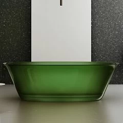 Прозрачная ванна ABBER Kristall AT9707Emerald 170х75 зеленая