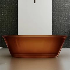 Прозрачная ванна ABBER Kristall AT9707Opal 170х75 коричневая