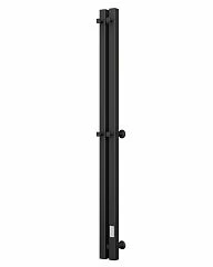 Электрический полотенцесушитель Маргроид BAU Inaro II 6*120 R квадратный профиль черный матовый RAL 9005
