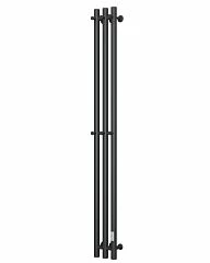 Электрический полотенцесушитель Маргроид BAU Inaro III 12*150 R круглый профиль черный матовый RAL 9005